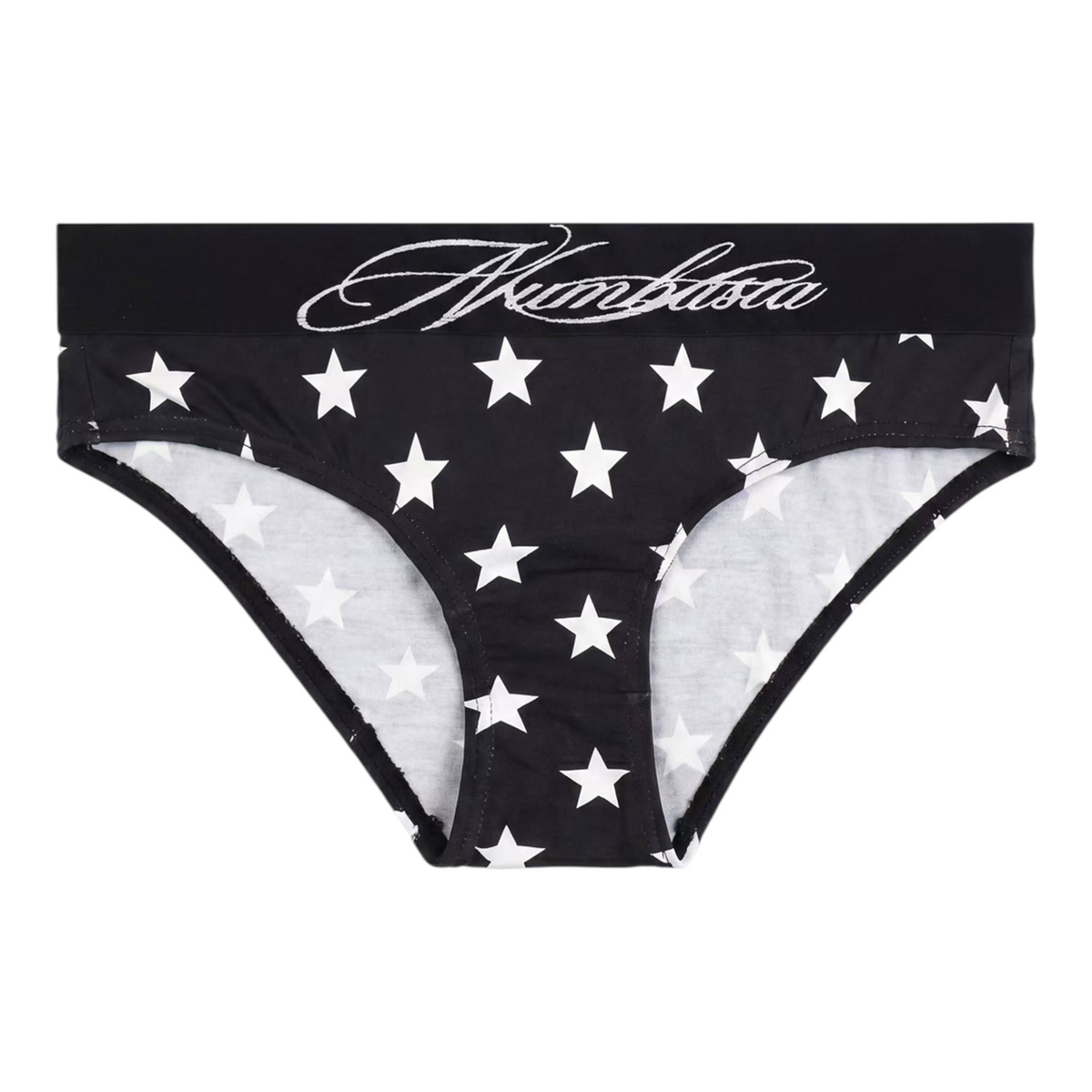 Printed Modal Briefs by NUMBASIA, star print, front view