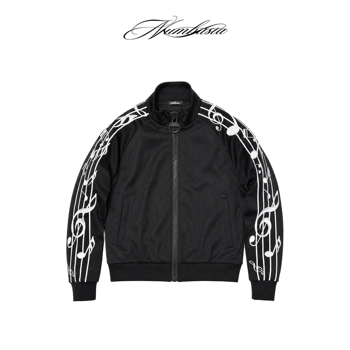 NUMBASIA Violin Embroidered Oversized-Zip Track Jacket — NA0018