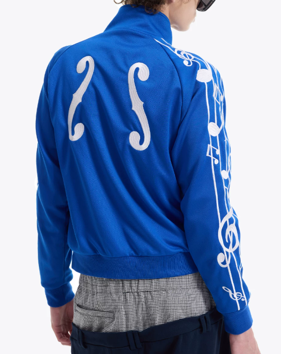 NUMBASIA Violin Embroidered Oversized-Zip Track Jacket — NA0018