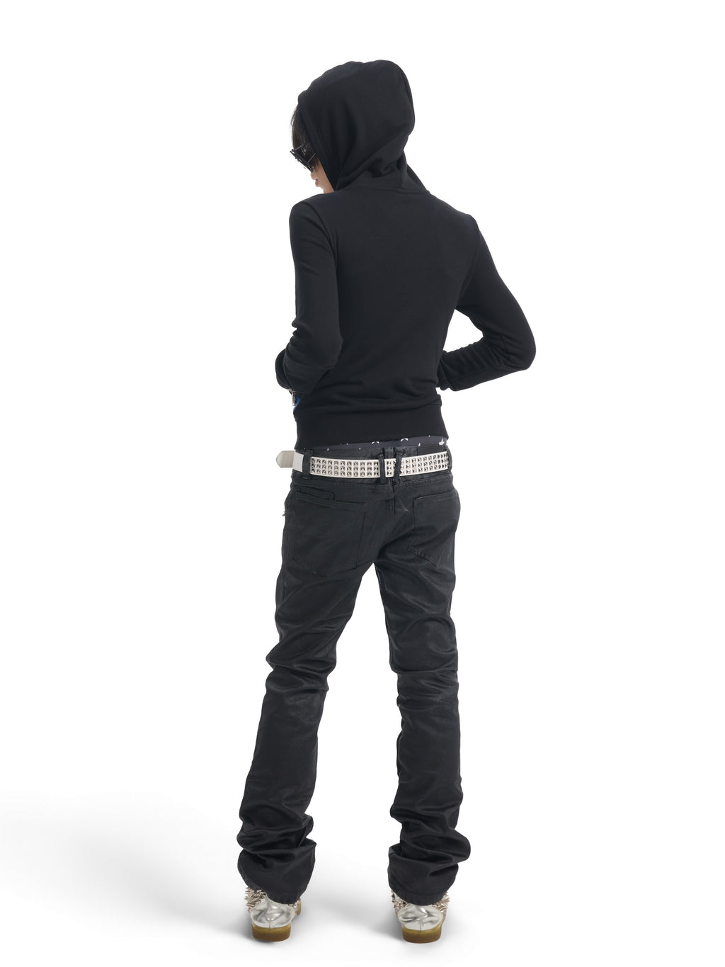 NUMBASIA Union Jack Star Glitter Print Hoodie — NA0062