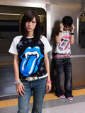 NUMBASIA Blue Tongue and Star Raglan T-Shirt — NA0069