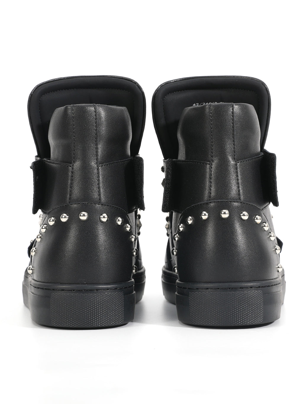 NUMBASIA Studded Multi-Strap High-Top Sneakers — NA6001