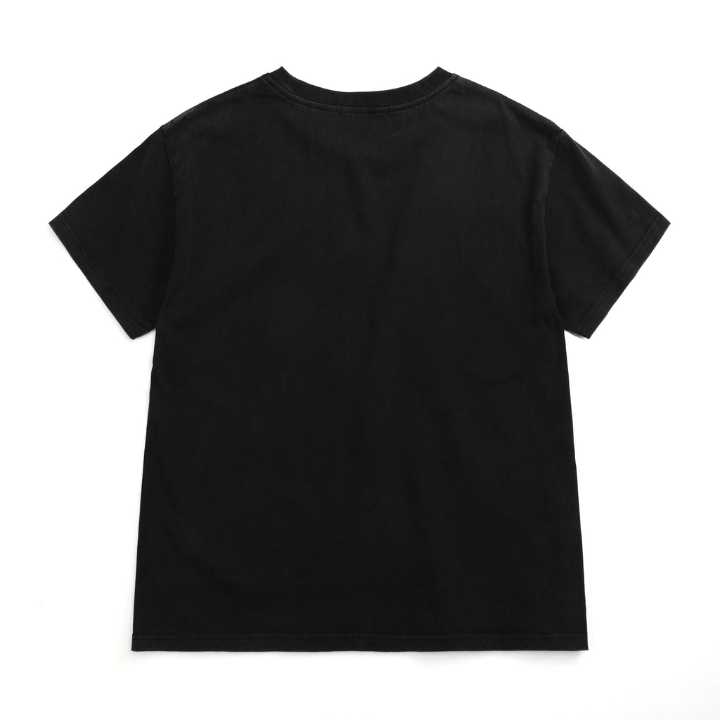 NUMBASIA Distressed Flag Print Washed T-Shirt — NA6014A back