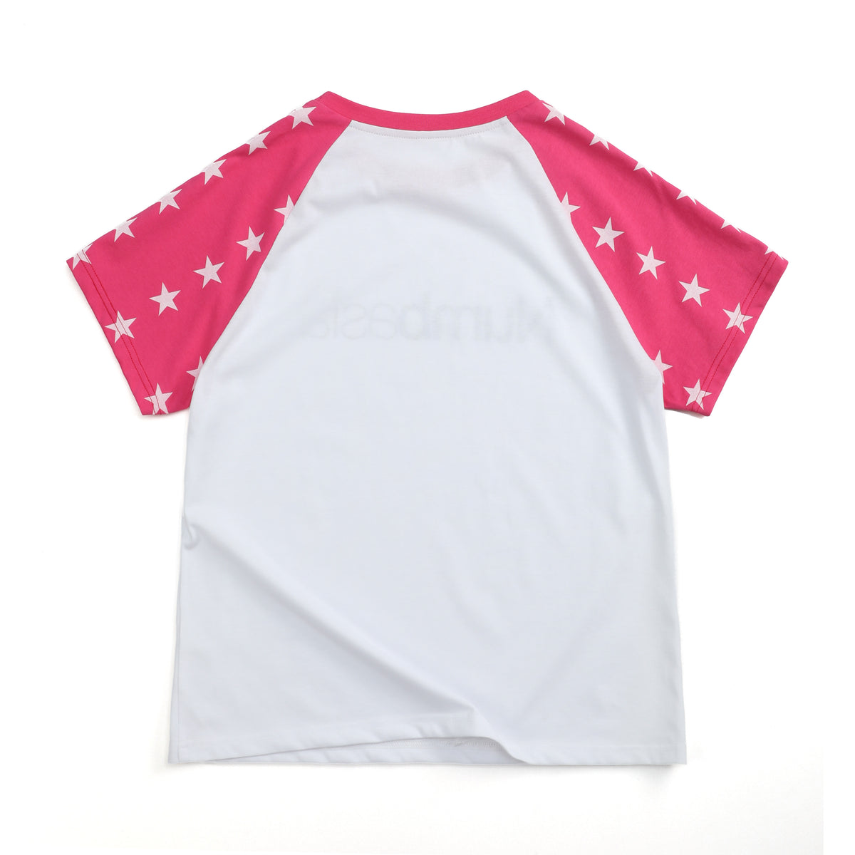 NUMBASIA Star Raglan Rhinestone Logo T-Shirt — NA6019B back