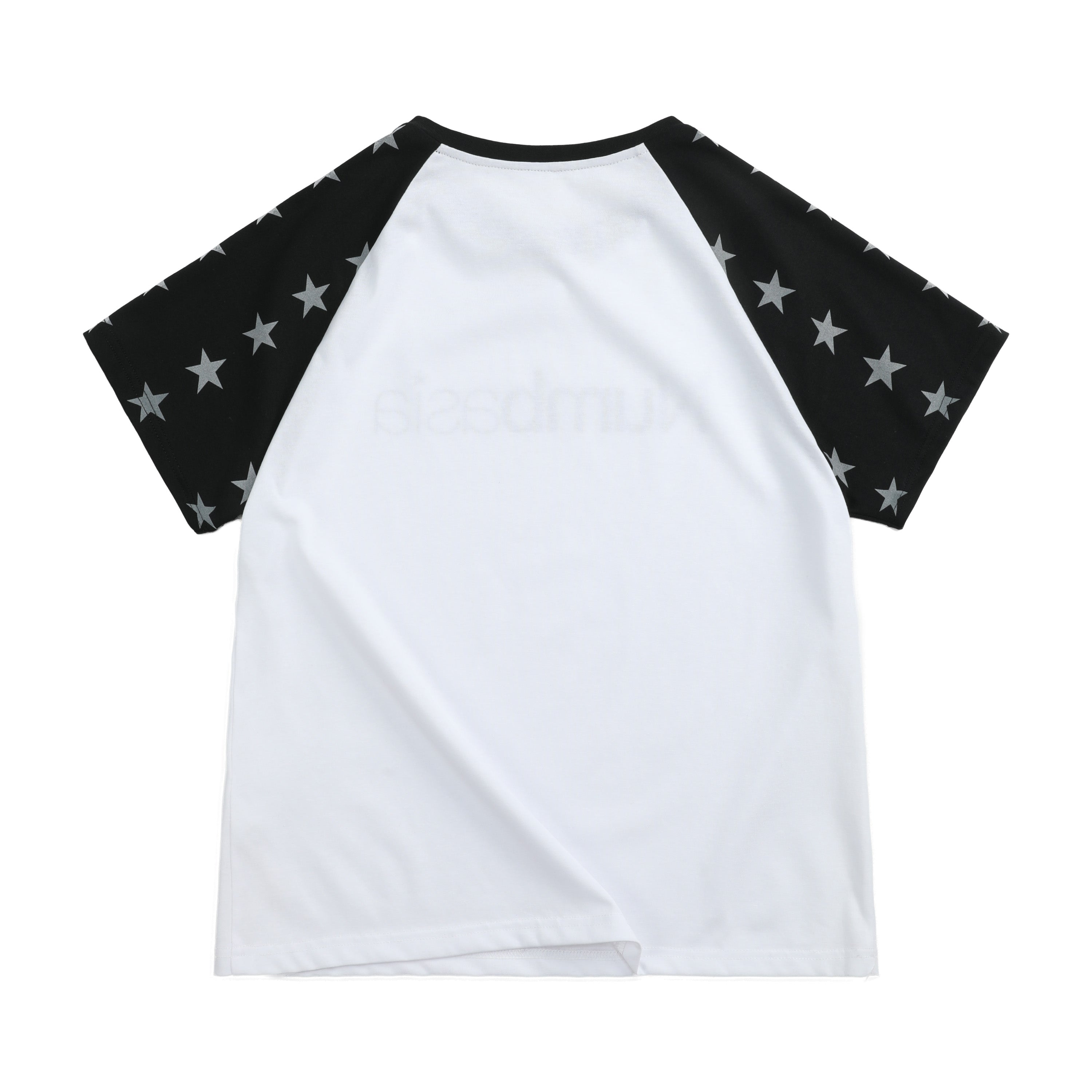 NUMBASIA Star Raglan Rhinestone Logo T-Shirt — NA6019A back