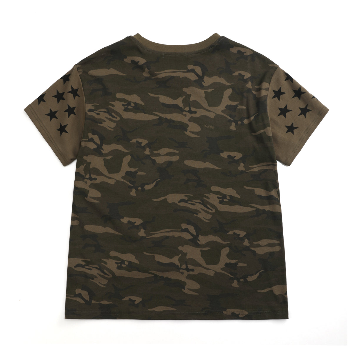 NUMBASIA SWAG LIFESTYLE Metallic Camo Star T-Shirt — NA6035A back