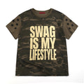 NUMBASIA SWAG LIFESTYLE Metallic Camo Star T-Shirt — NA6035A front