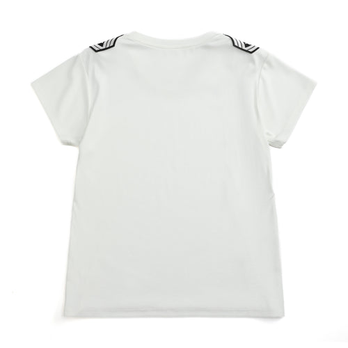 NUMBASIA Chain and Cross Graphic Fitted T-Shirt — NA6039A back