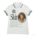NUMBASIA Skins Portrait Embroidered Polo — NA6042A front