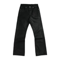NUMBASIA Wax-Coated 13oz Slim Flared Jeans — NA6045A front