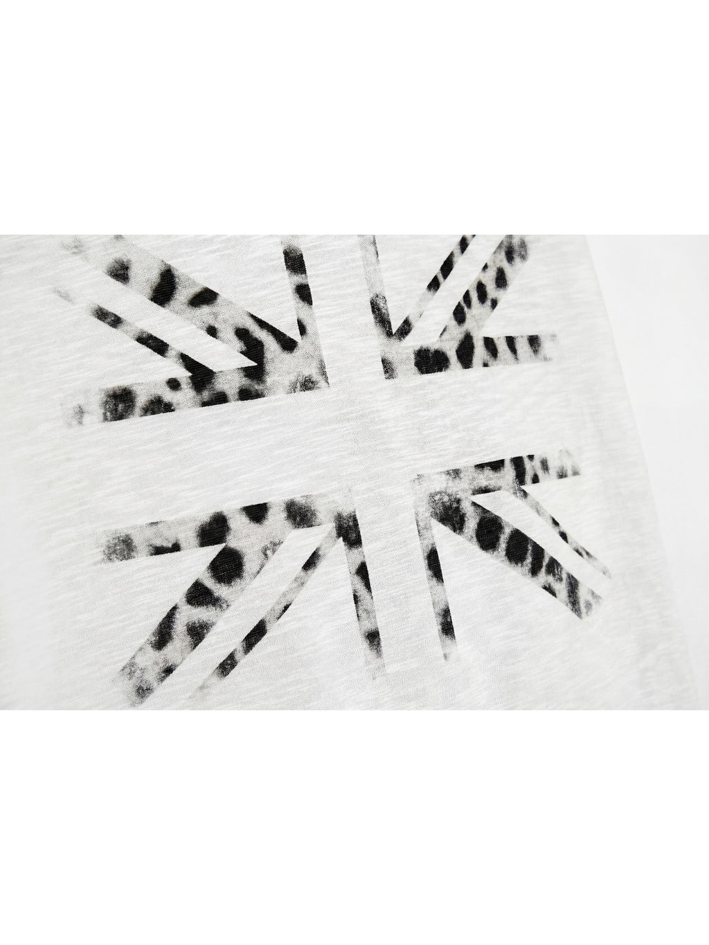 NUMBASIA Leopard Union Jack Layered-Look Polo — NA6132