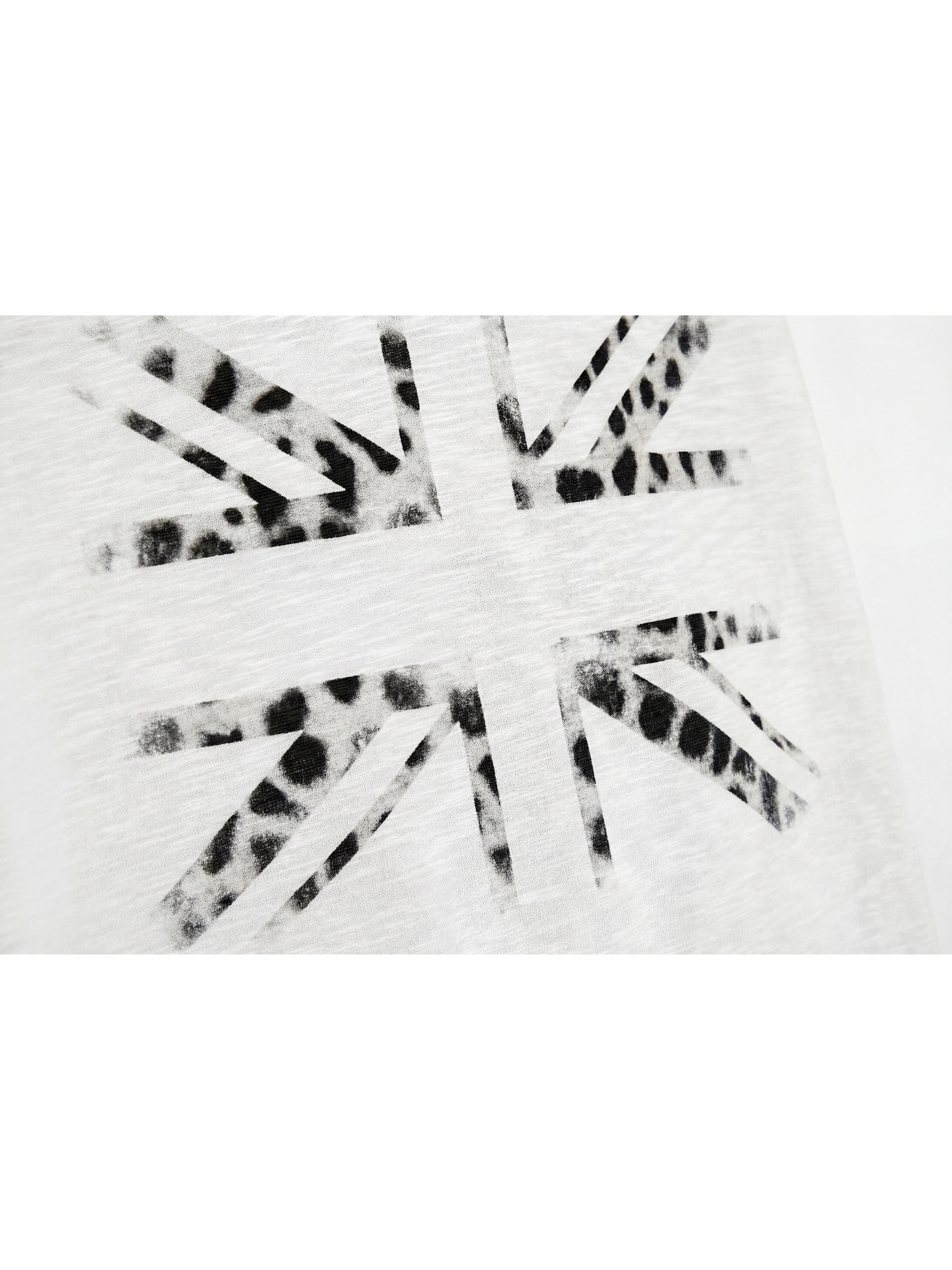 NUMBASIA Leopard Union Jack Layered-Look Polo — NA6132