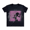 NUMBASIA Lock Screen Music Note Rhinestone T-Shirt — NA6144