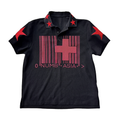 NUMBASIA Flag and Star Embroidered Polo — NA6216