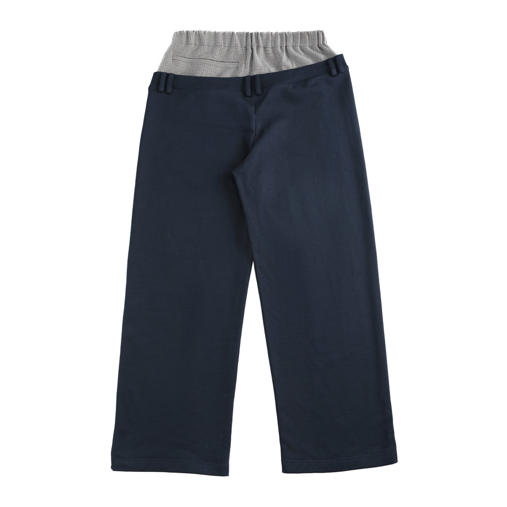 NUMBASIA Star Embroidered Double-Waist Baggy Sweatpants — NA6230 back
