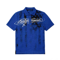 NUMBASIA Flag and Allover Logo Print Polo — NA6232