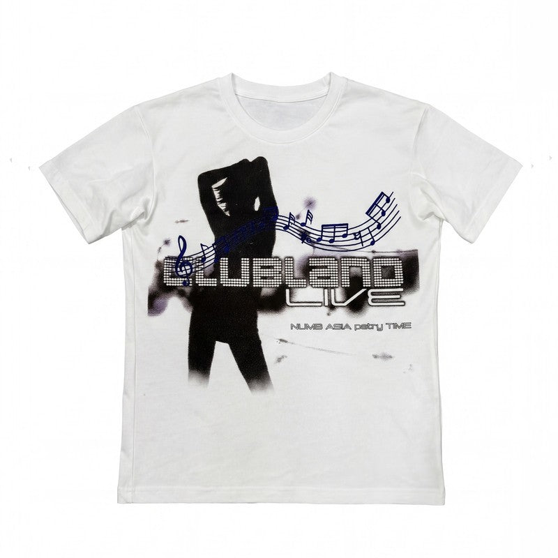 NUMBASIA PARTY TIME Graphic Embroidered T-Shirt — NA6233