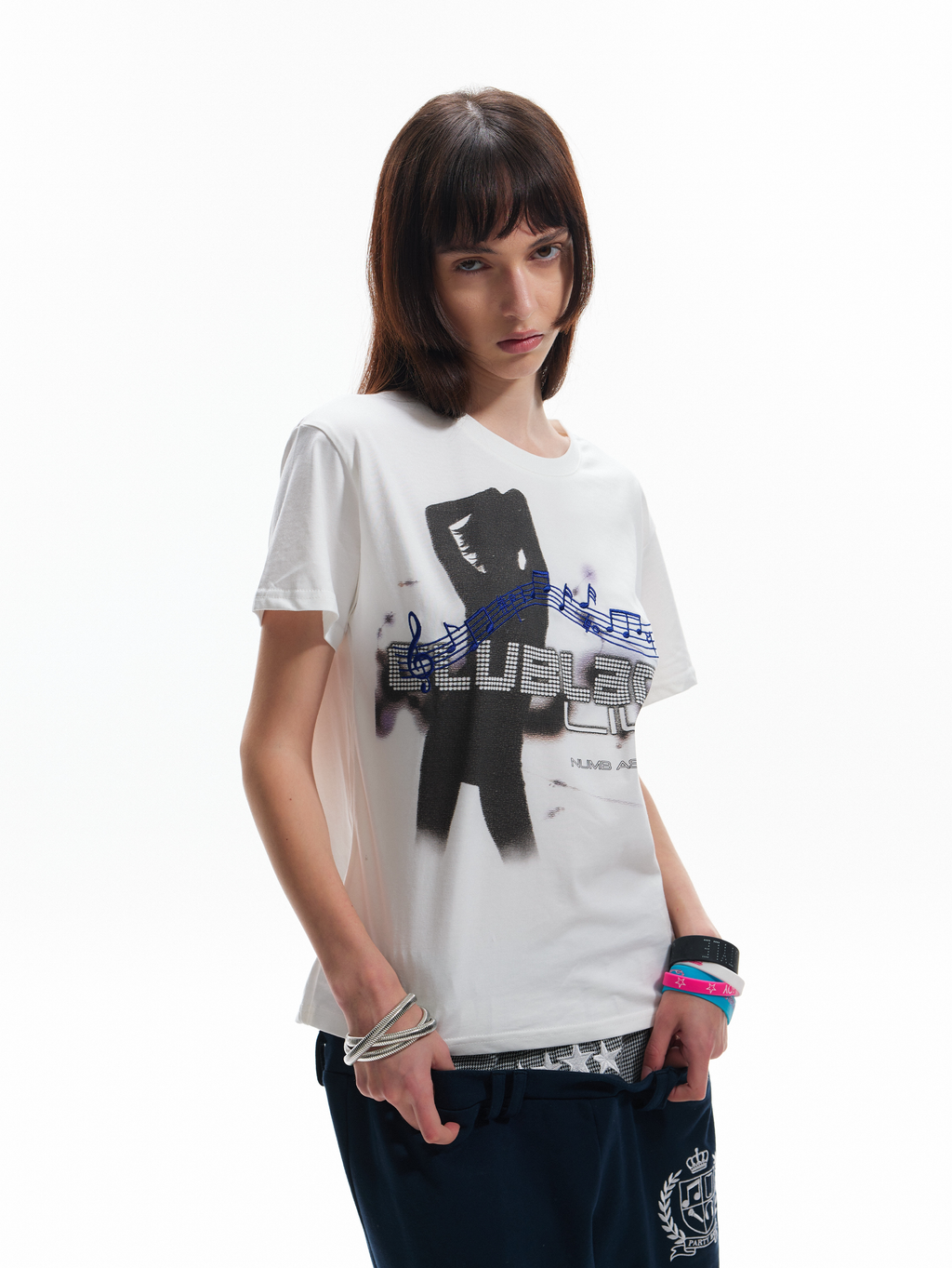NUMBASIA PARTY TIME Graphic Embroidered T-Shirt — NA6233