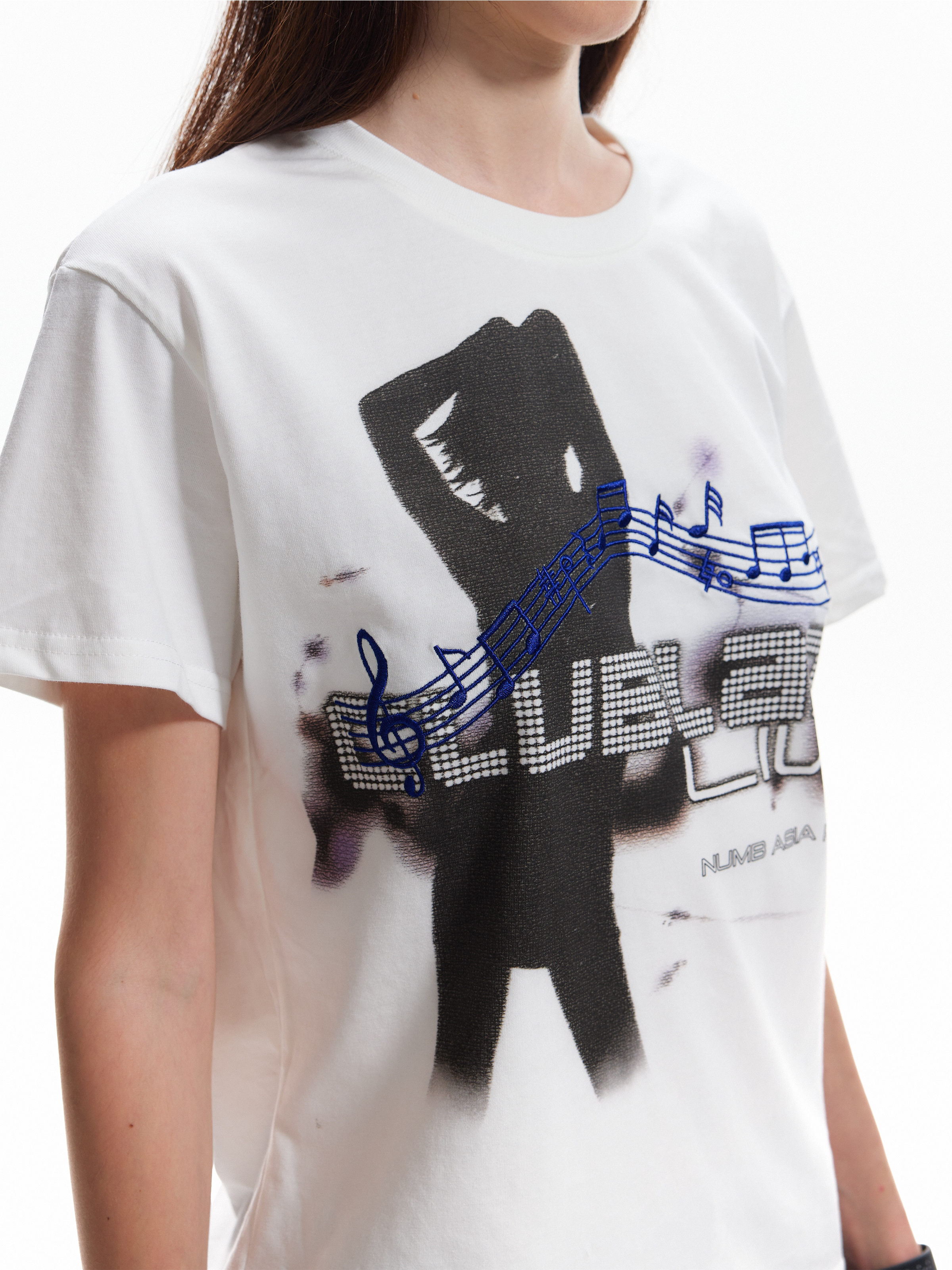NUMBASIA PARTY TIME Graphic Embroidered T-Shirt — NA6233