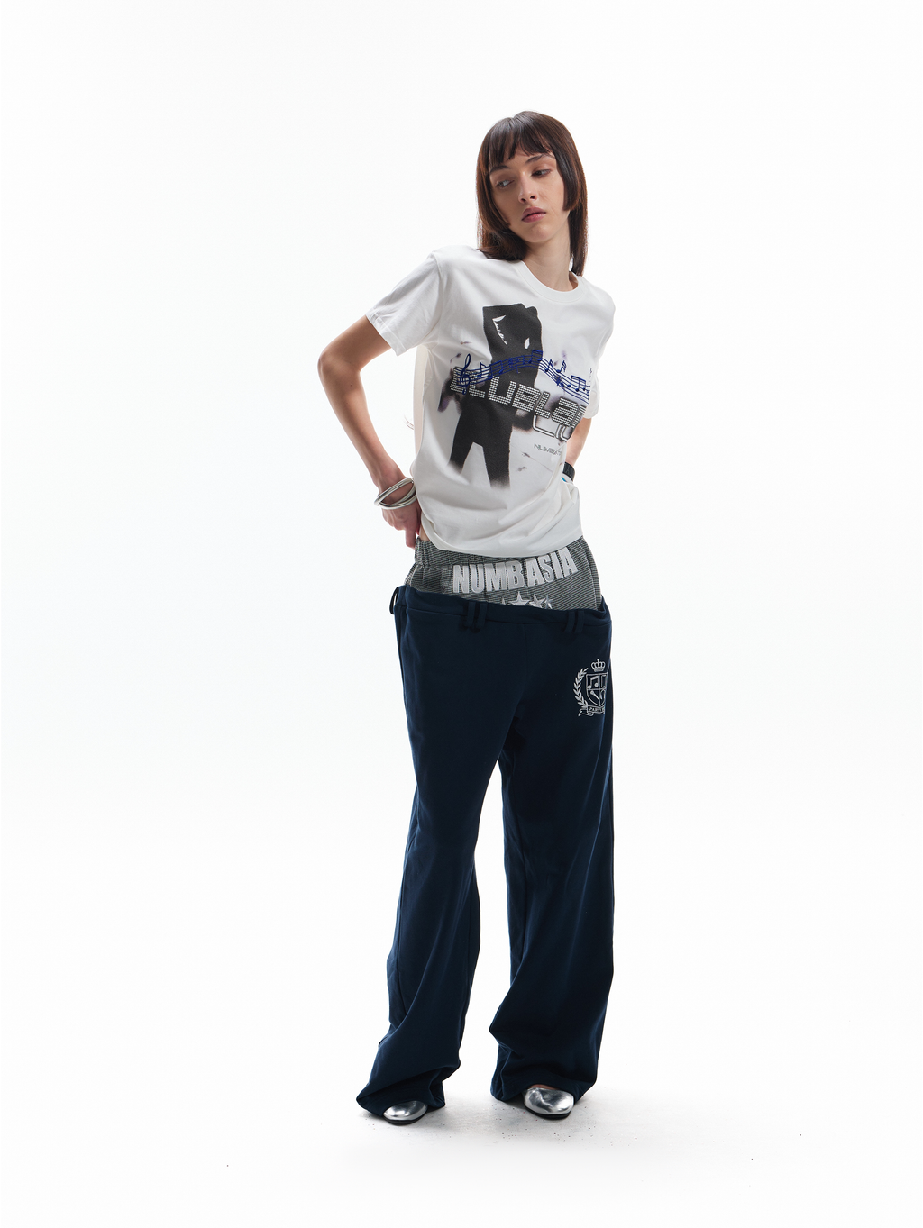 NUMBASIA PARTY TIME Graphic Embroidered T-Shirt — NA6233