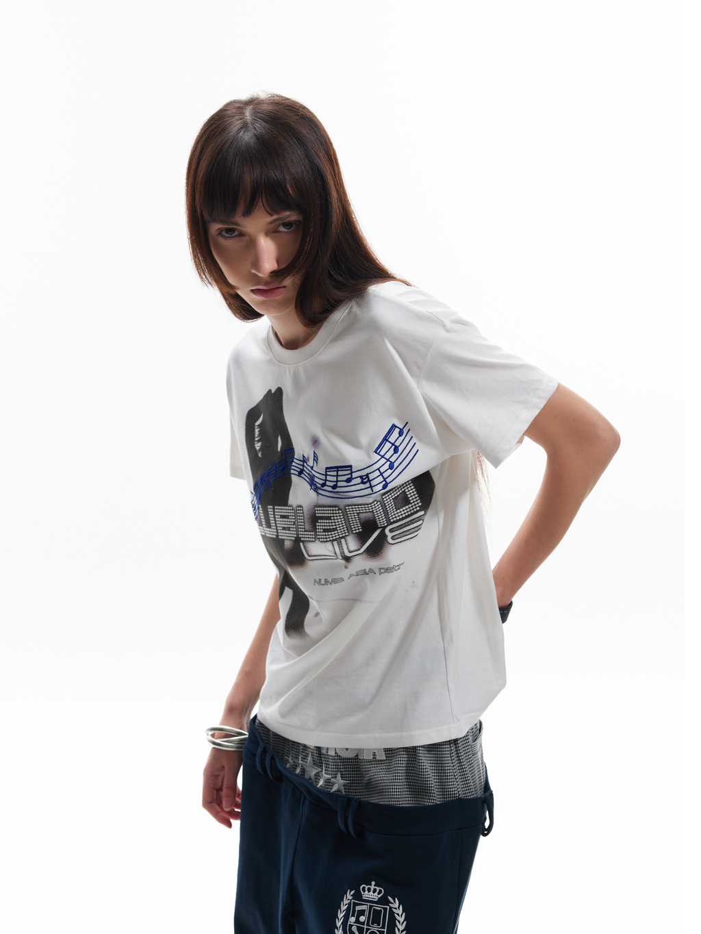 NUMBASIA PARTY TIME Graphic Embroidered T-Shirt — NA6233