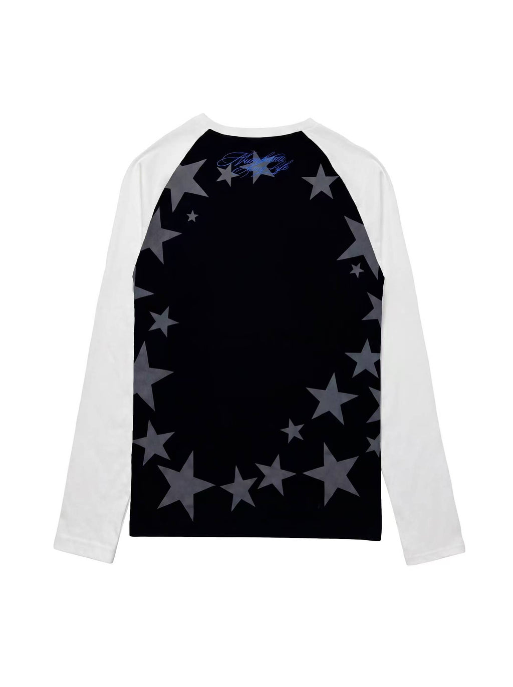 NUMBASIA Blue Tongue and Star Raglan Long Sleeve T-Shirt — NA6243